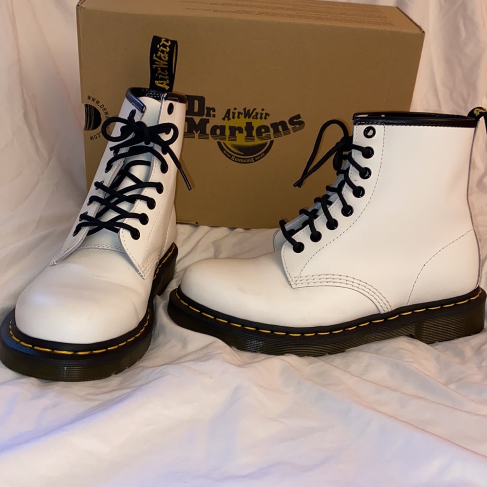 White Dr. Martens size 8 women